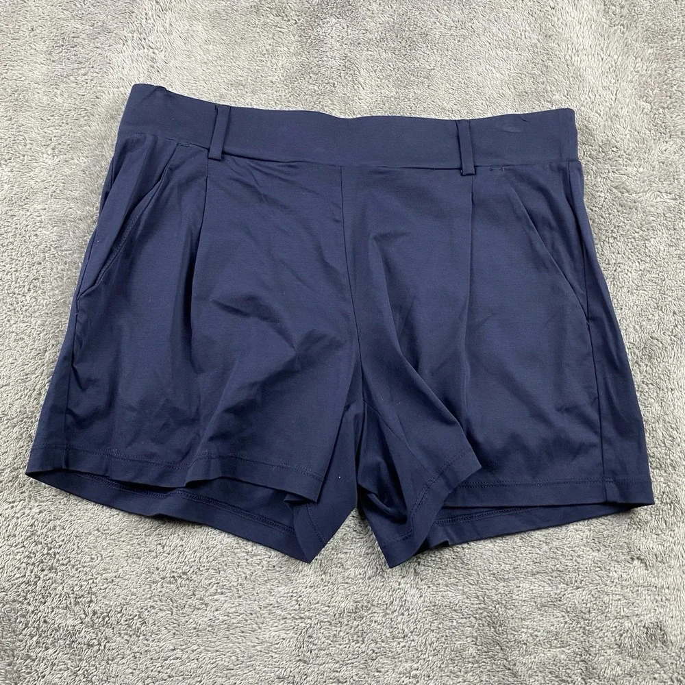 Loft‎ Pull On Career Office Shorts Size XS Navy Blue